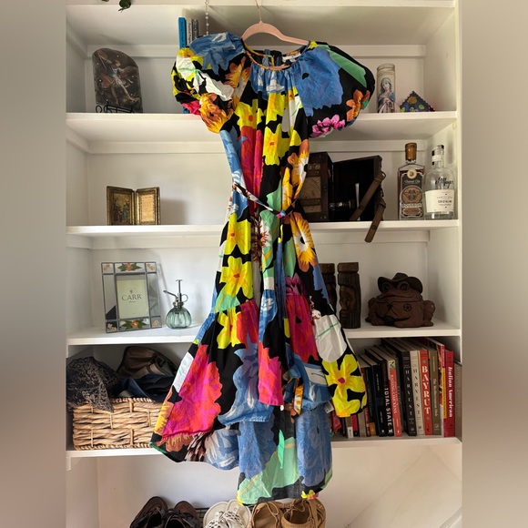 CHRISTOPHER JOHN ROBERTS for Target Floral Fiesta Midi Dress SZ XS - Picture 3 of 6